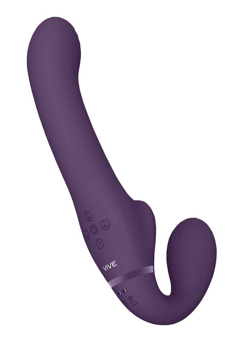 Vive AI Rechargeable Silicone Dual-Motor Strapless Strap-On