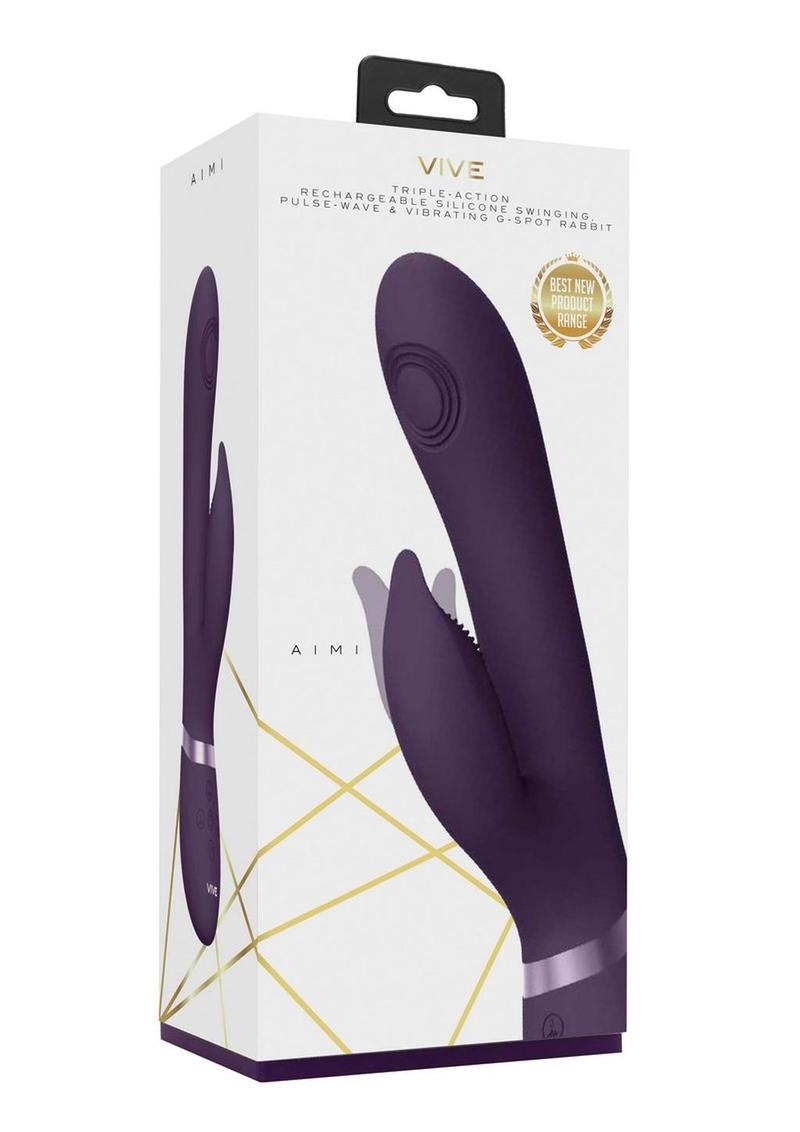 Vive Aimi Rechargeable Pulse-Wave G-Spot Rabbit Vibrator