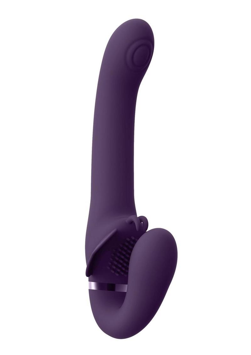 VIVE Satu Triple Action Silicone Strapless Strap-On