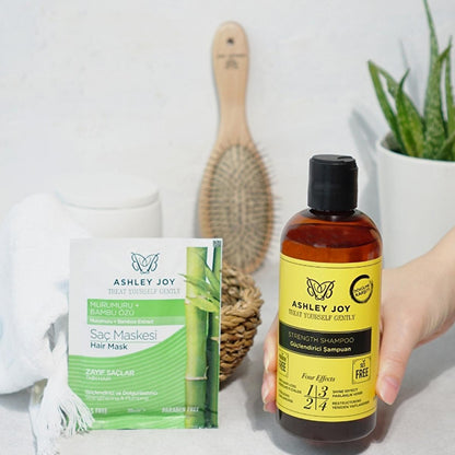 Ashley Joy Volumizing &amp; Strengthening Hair Mask: Murumuru Oil &amp; Bamboo Extract for Chemically Treated Hair - Thermal Protection &amp; Thickening