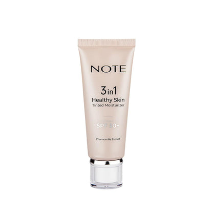 NOTE Cosmetics 3 In 1 Healthy Skin Tinted Moisturizer: SPF 50, Lightweight, Evens Skin Tone &amp; Protects