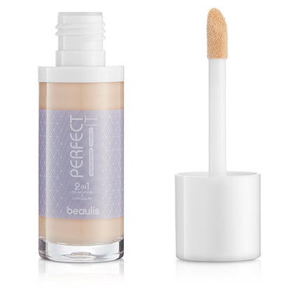 Beaulis 2 in 1 Foundation &amp; Concealer - Matte Finish, Long Lasting Makeup for Flawless Skin
