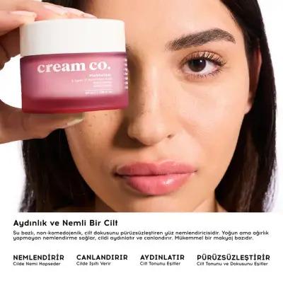 Cream Co. Skin Plumping Moisturizer Duo: PEP + MO - Boosts Elasticity, Reduces Fine Lines &amp; Deeply Hydrates - Hypoallergenic, Paraben &amp; Sulfate-Free Anti-Aging Skin Care Set