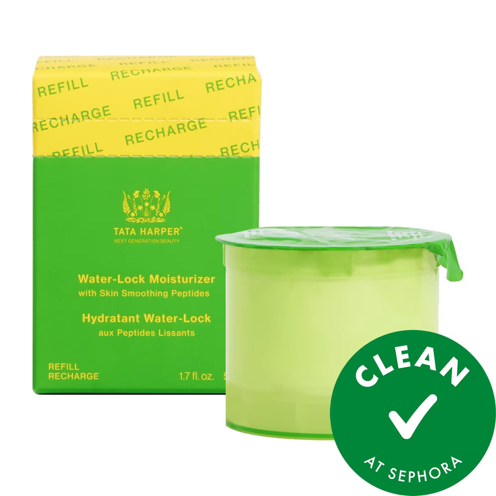 Tata Harper Water-Lock Refillable Moisturizer with Skin-Smoothing Peptides &amp; Hyaluronic Acid - Vegan, Cruelty-Free, Sustainable Skincare