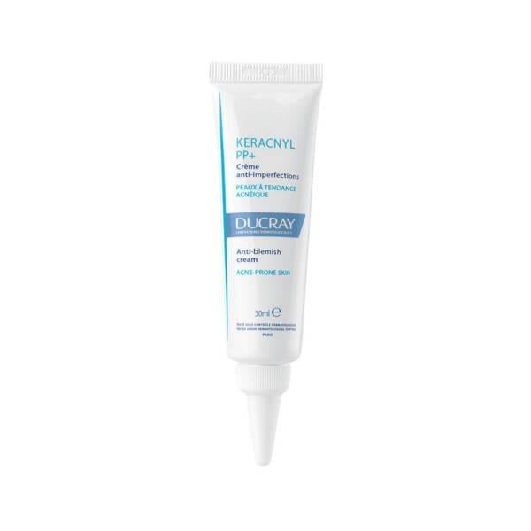 Ducray Keracnyl PP+ Soothing Cream for Acne-Prone Skin - 30ml, Reduces Imperfections &amp; Spots