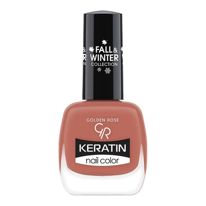 Golden Rose Keratin Nail Polish in Shade 208 for Glossy Nails