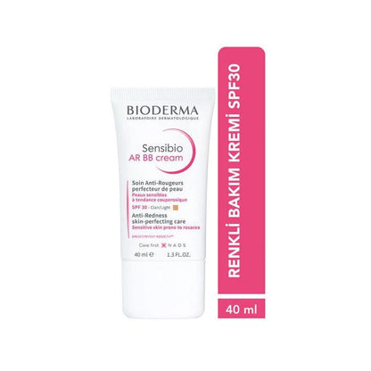 Bioderma Sensibio AR BB Cream SPF30 - Redness Relief for Sensitive Skin, Moisturizing BB Cream