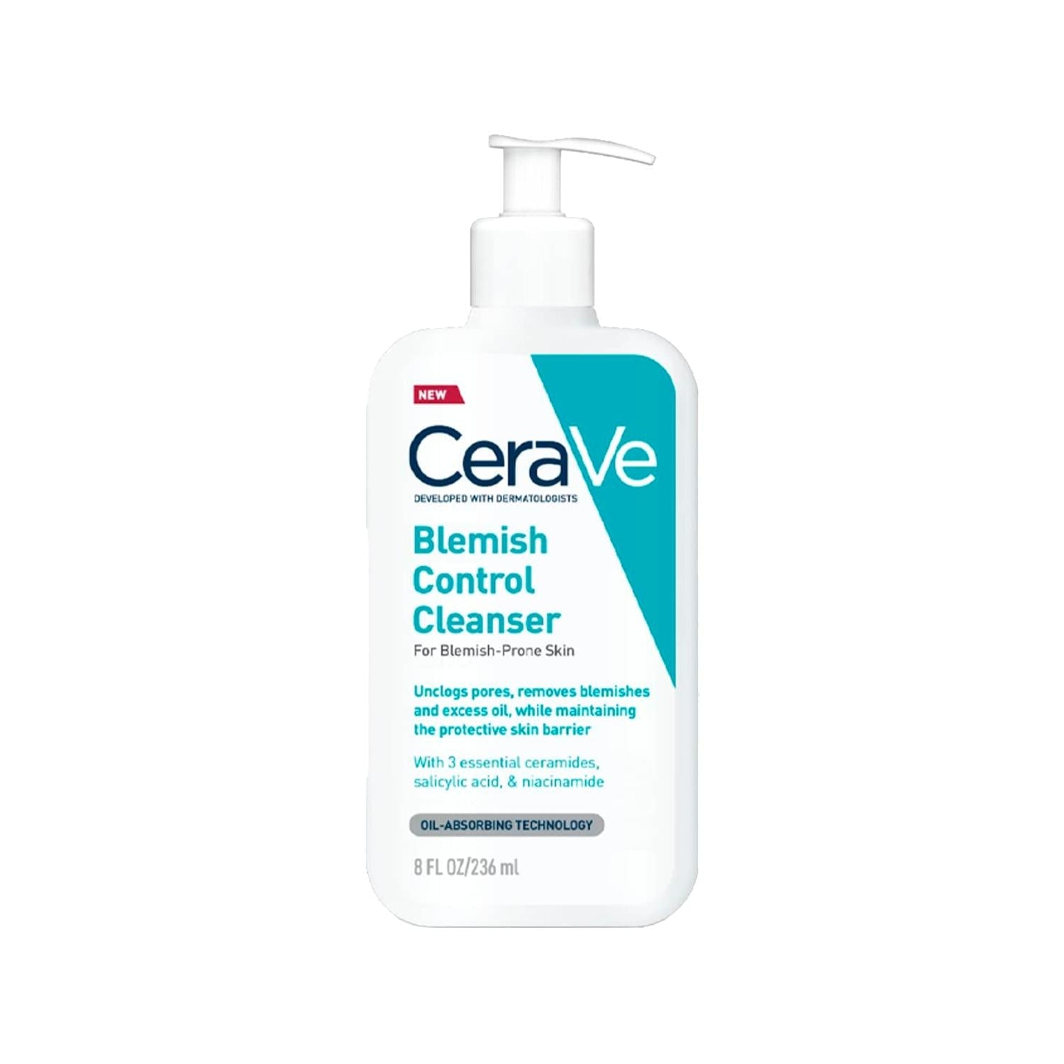 CeraVe Blemish Cleanser - 7.98 fl oz Acne Control Face Wash with Ceramides &amp; Hyaluronic Acid