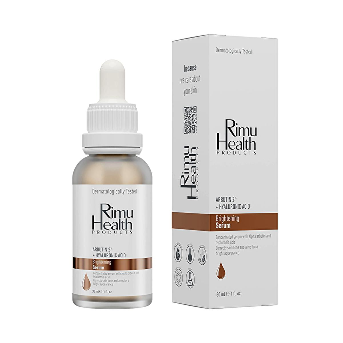 Rimu Health: Arbutin 2% Hyaluronic Acid Face Serum - Dark Spot Corrector, Skin Tone Evening &amp; Brightening Serum for Hyperpigmentation - 30ml