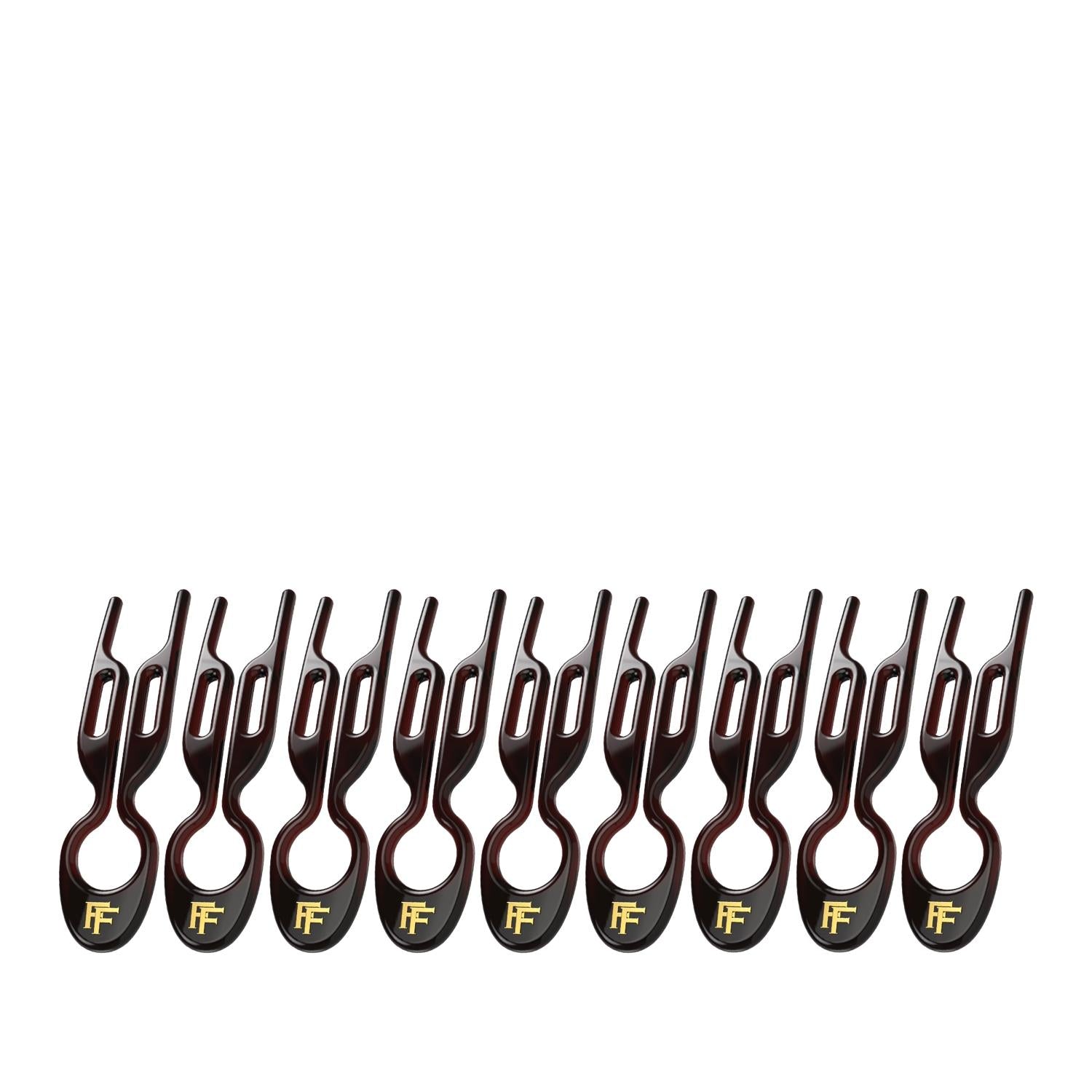 Fiona Franchimon No. 1 Hairpin Brown Hair Pins 9 Count