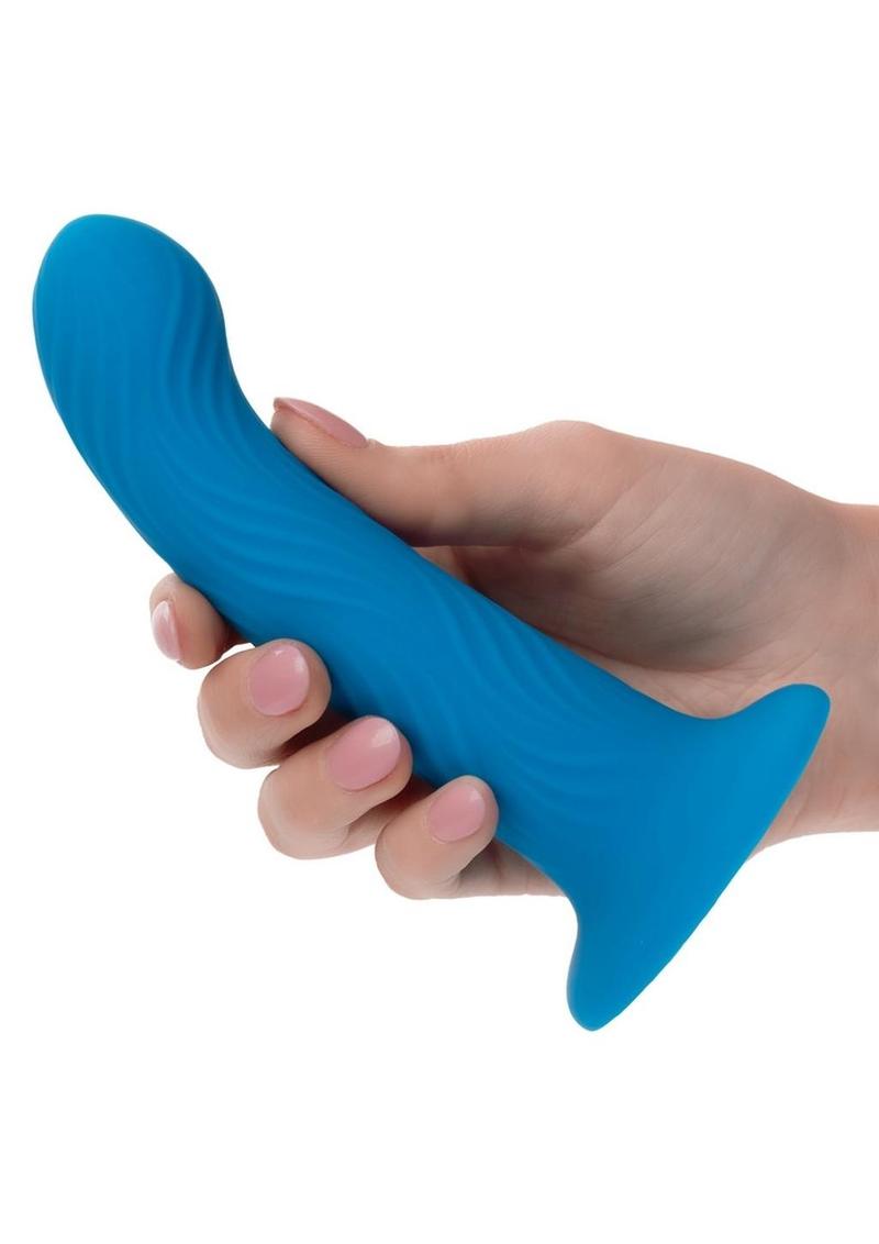 CalExotics Wave Rider Ripple Silicone Anal Plug With Suction Base
