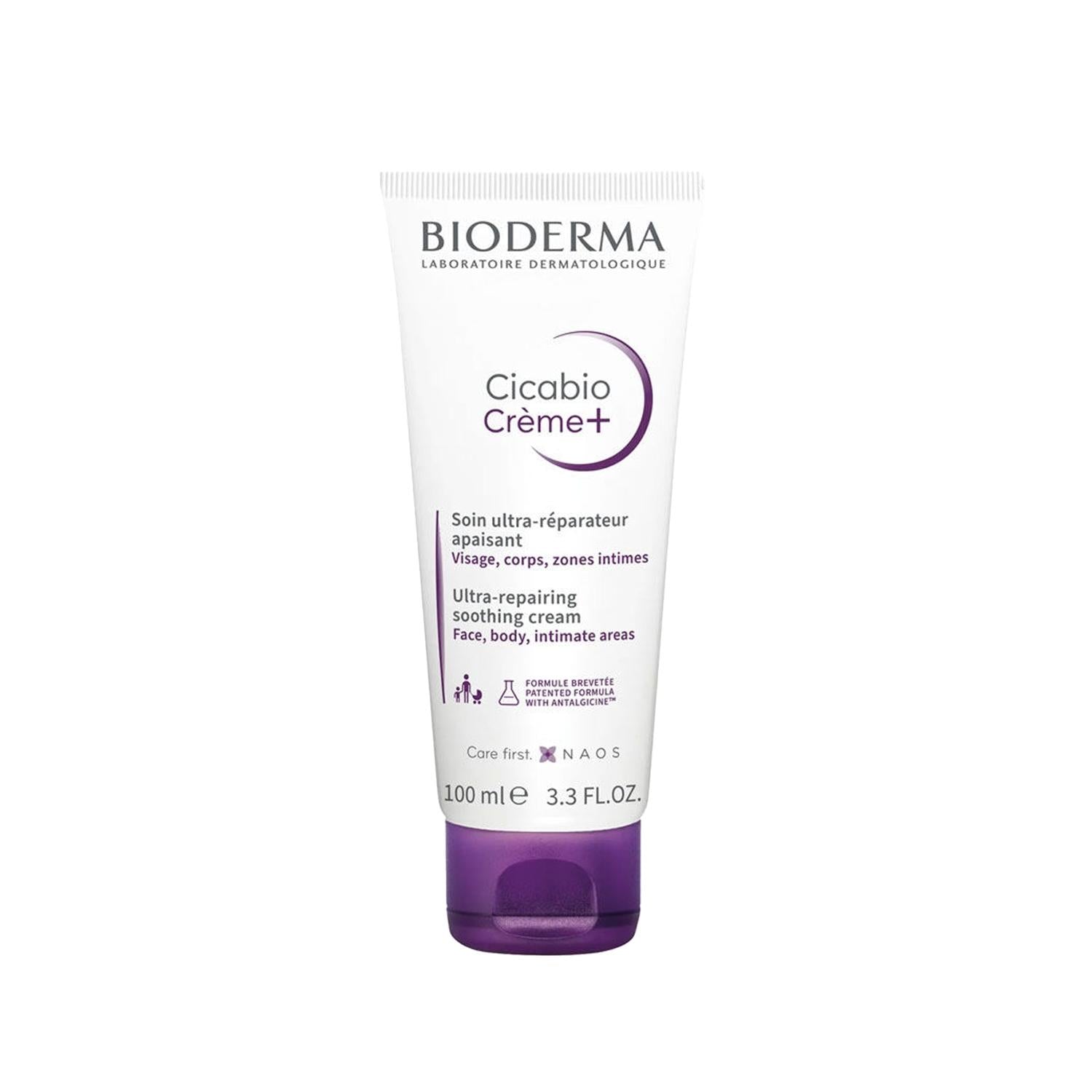 Bioderma Soothing Cream for Sensitive Skin - Cicabio Cream+ 100ml, Gentle Skincare for Irritation &amp; Redness Relief