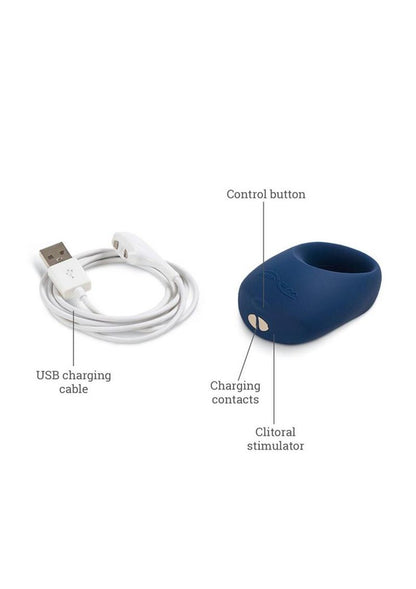We Vibe Pivot Midnight Vibrating Silicone Ring