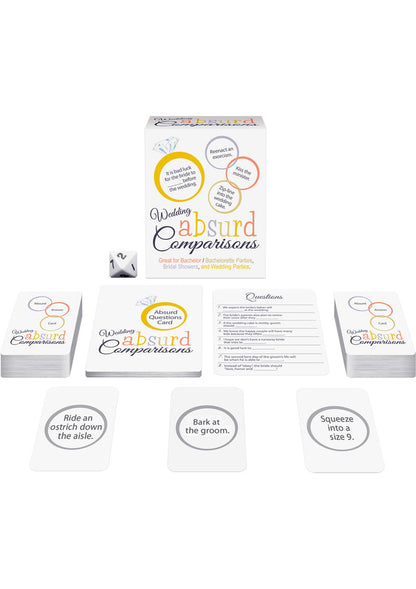 Wedding Absurd Comparisons Party Game for Fun Wedding Parties