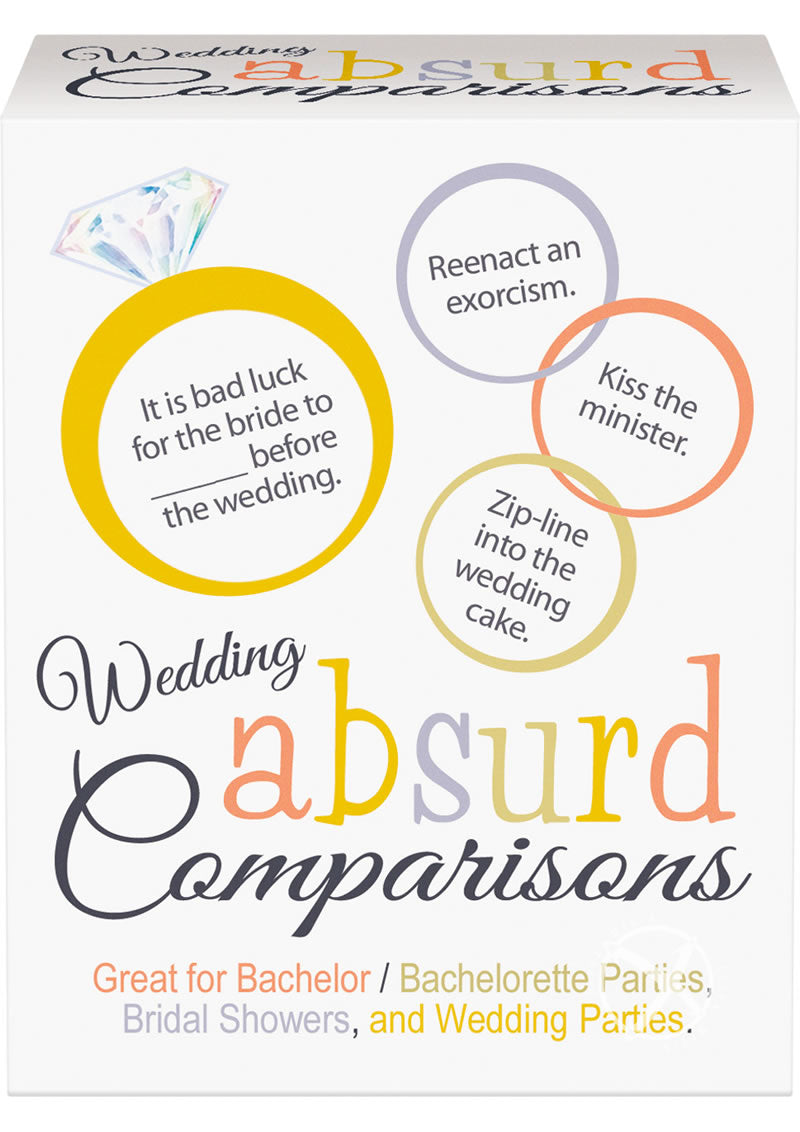 Wedding Absurd Comparisons Party Game for Fun Wedding Parties