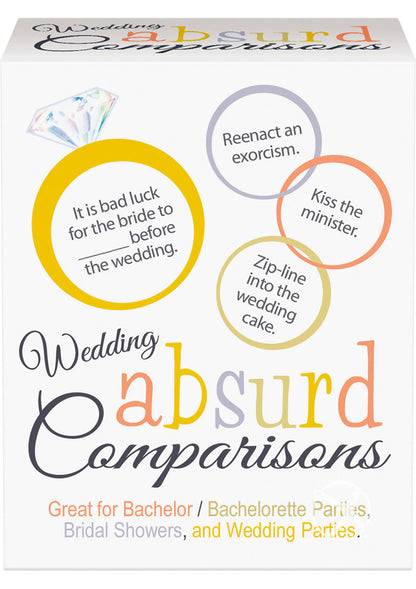 Wedding Absurd Comparisons Party Game for Fun Wedding Parties