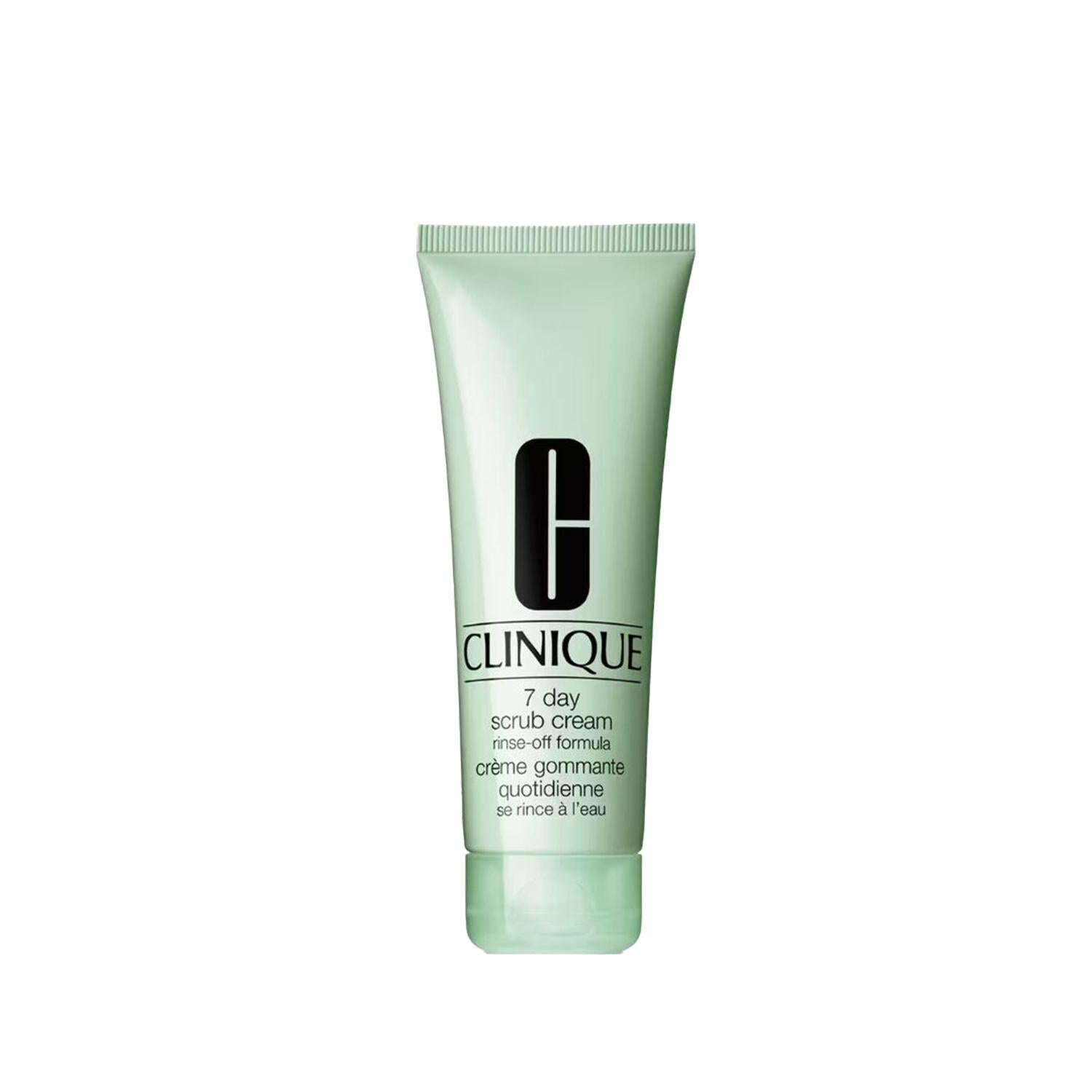 Clinique Exfoliating Cream - Gentle 7 Day Scrub for Smoother Skin, Dermatologically Tested, 3.38 fl oz