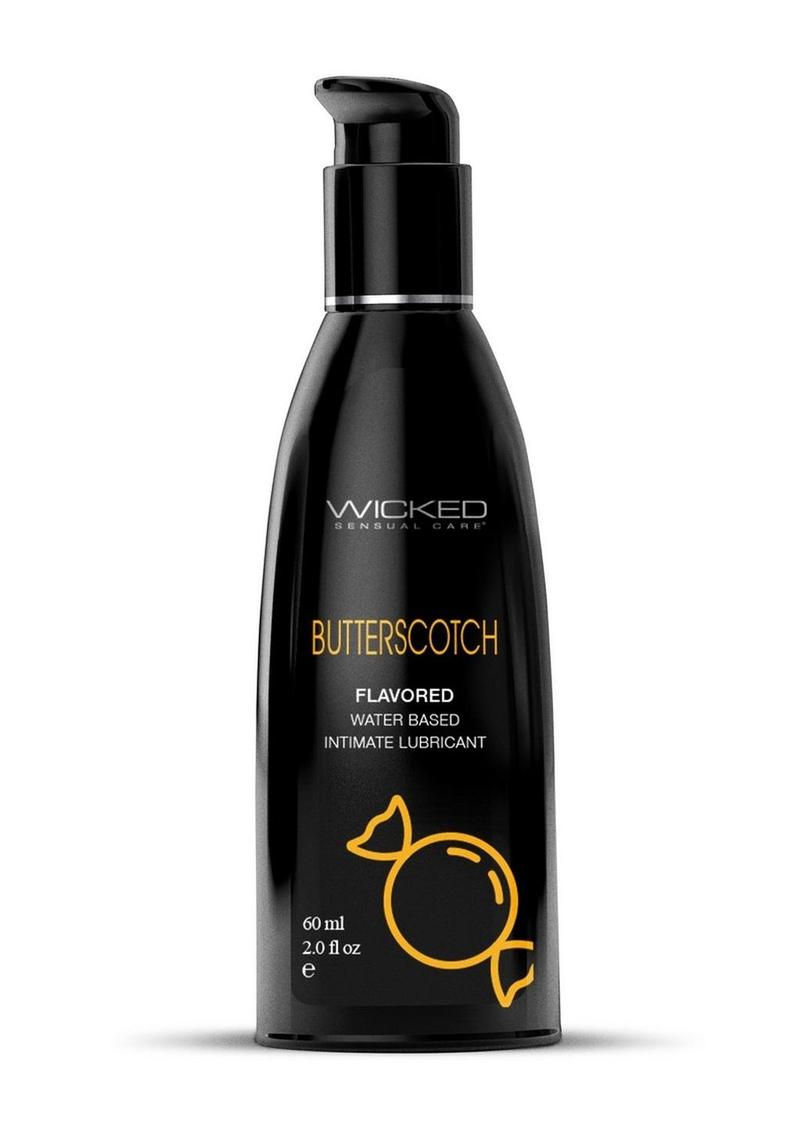 Wicked Aqua Butterscotch Flavored Water Based Lubricant
