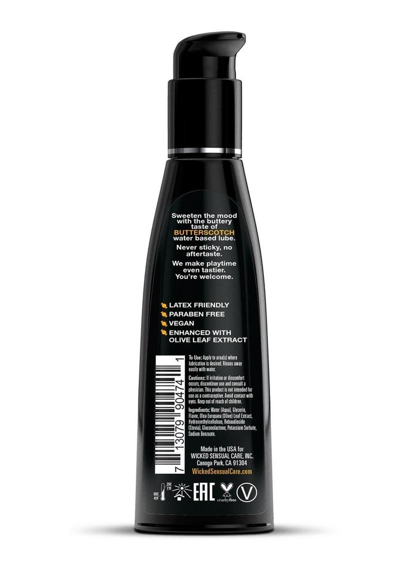 Wicked Aqua Butterscotch Flavored Water Based Lubricant