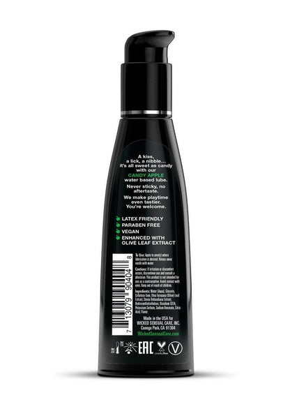 Wicked Aqua Candy Apple Flavored Water Based Lubricant