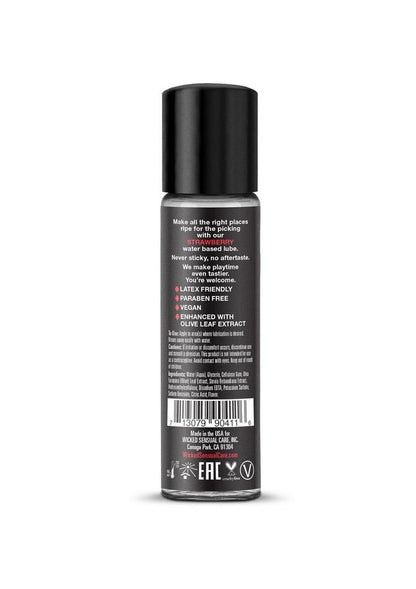 Wicked Aqua Strawberry Flavored Water Based Lubricant