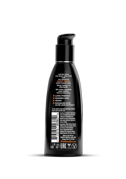Wicked Aqua Sweet Peach Flavored Water Based Lubricant