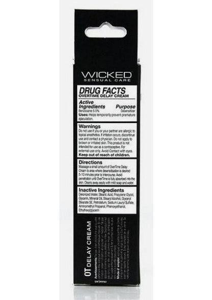 Wicked Overtime Delay Cream Prolongs Pleasure Climax Control