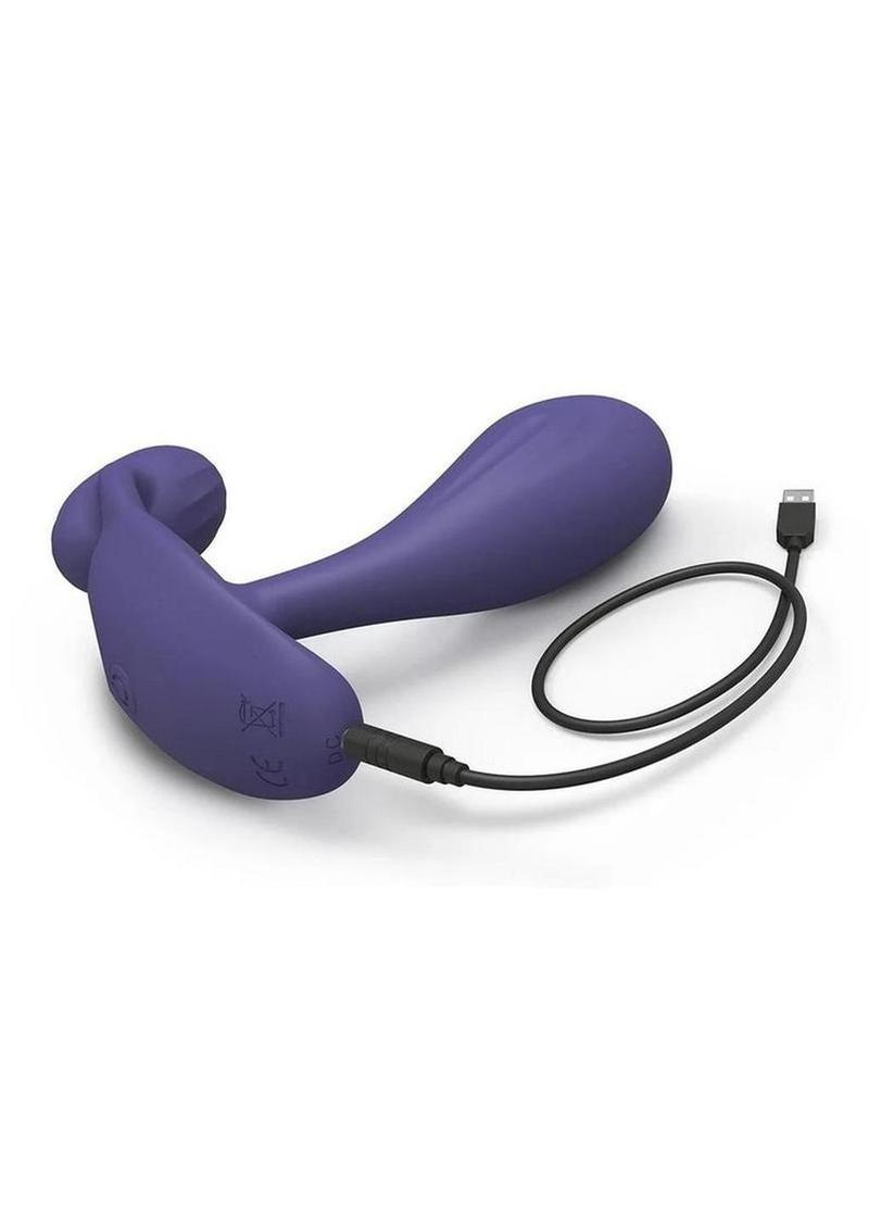 Witty Rechargeable P&amp;G Vibrator With Clitoral Stimulator