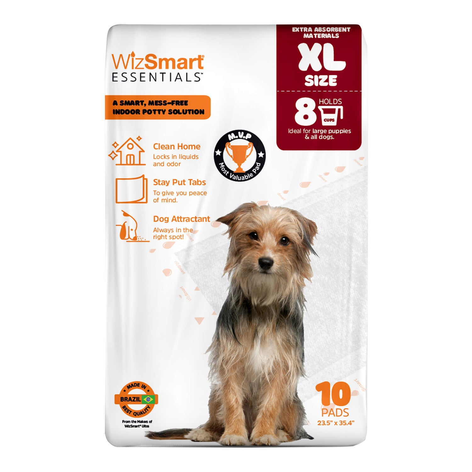 WizSmart Essentials Training Pads with Attractant for Dogs &amp; Puppies, XL