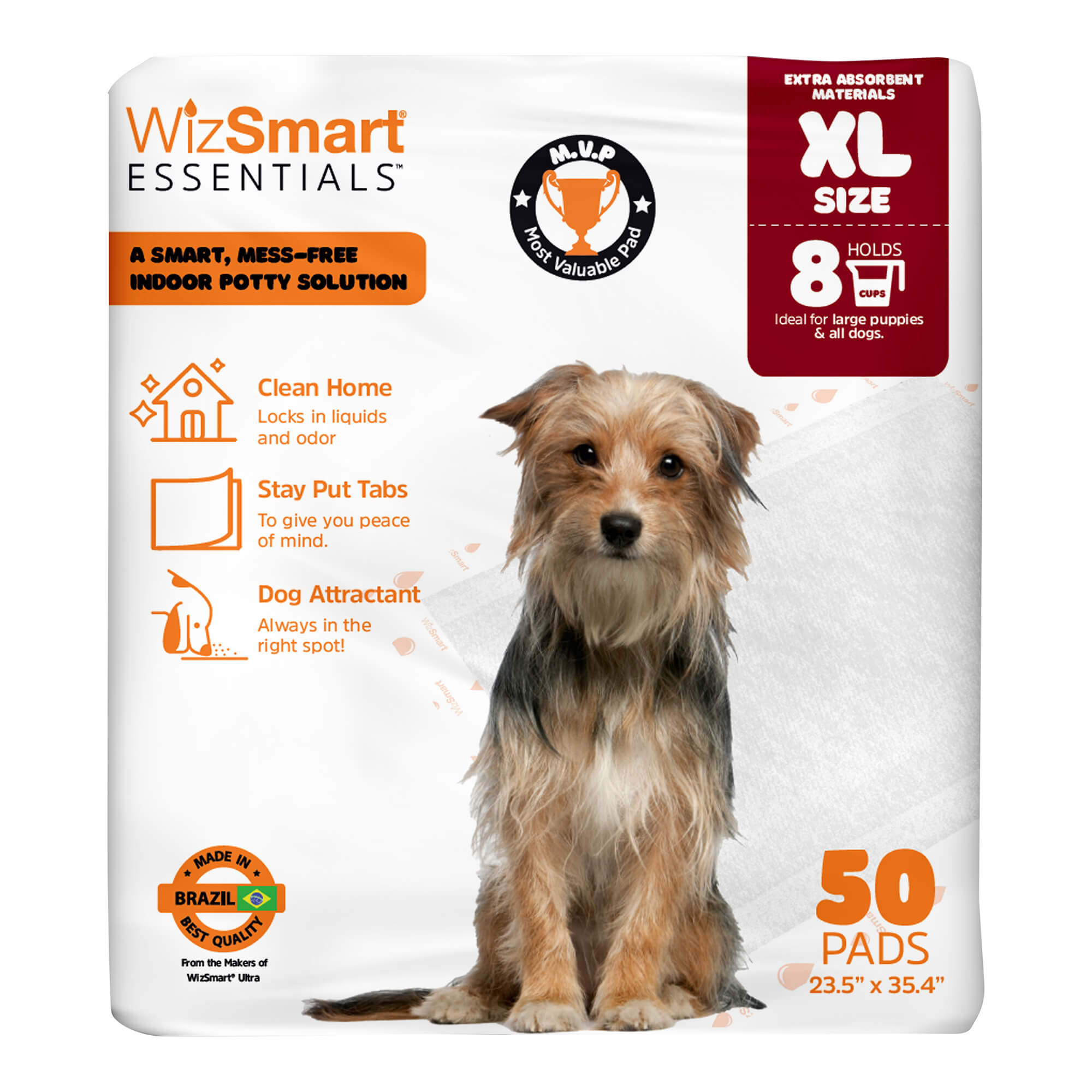 WizSmart Essentials Training Pads with Attractant for Dogs &amp; Puppies, XL