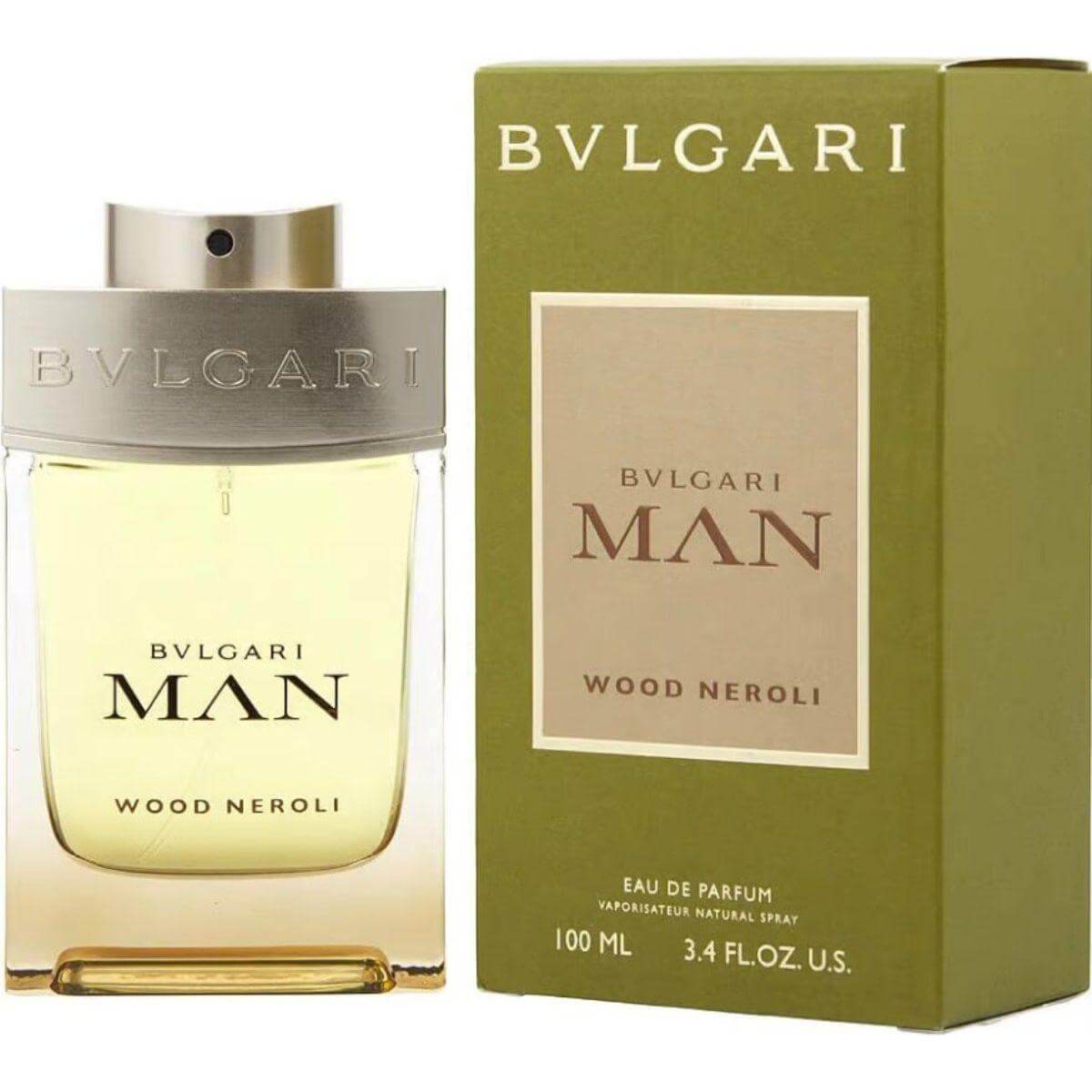 Bvlgari Man Wood Neroli Eau De Parfum Spray for Men 3.4 oz