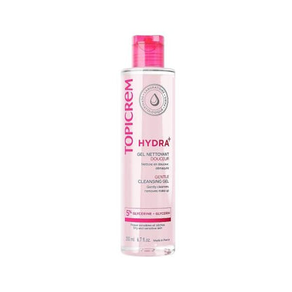 Topicrem Gentle Cleansing Gel for Body and Hair - Sensitive Skin Care, Paraben-Free, Dermatologically Tested