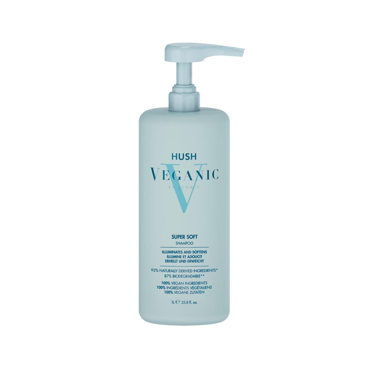 Hush Veganic Super Soft Softness &amp; Shine Shampoo 1000 ml