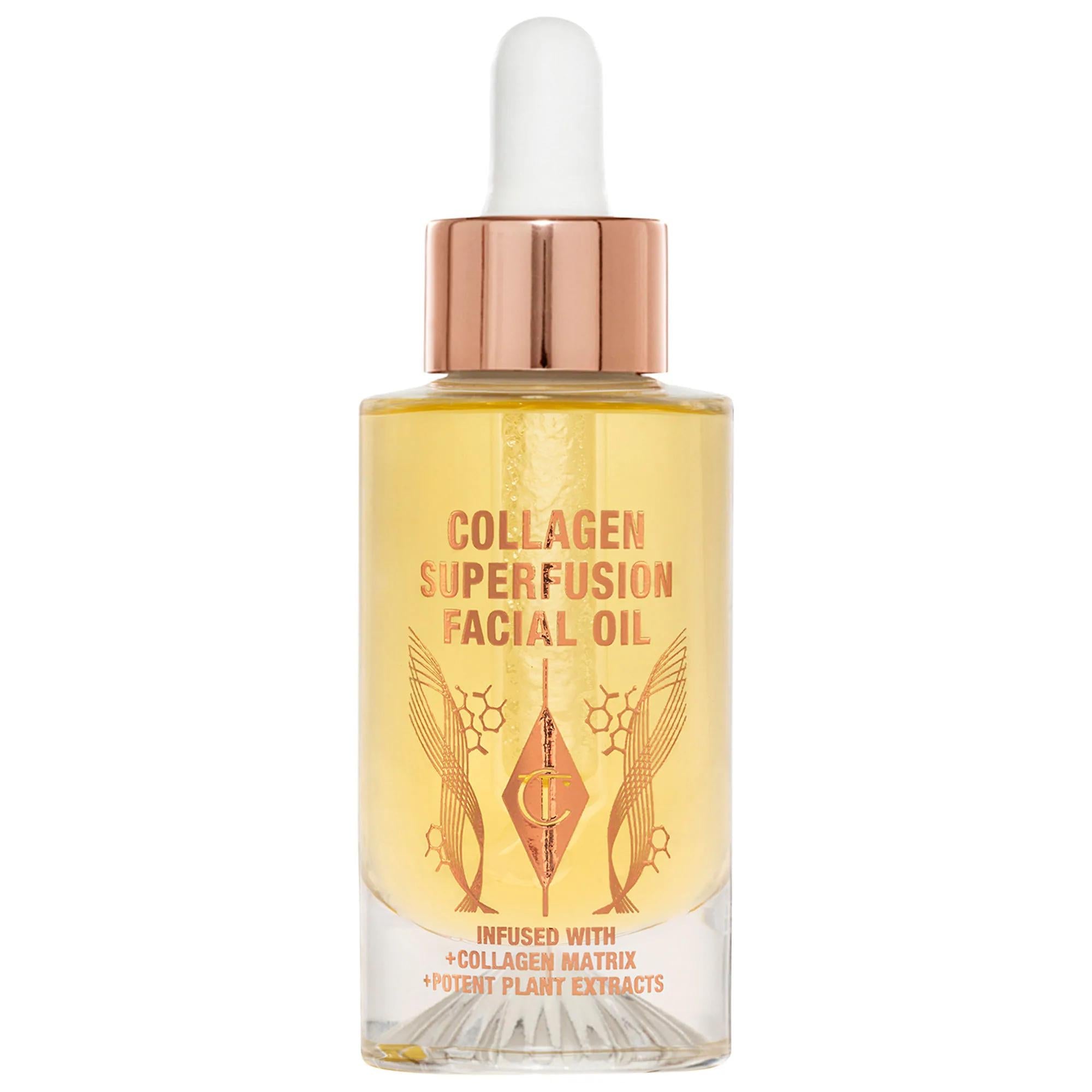 Drunk Elephant Collagen Superfusion Firming &amp; Plumping Facial Oil - Anti-Aging Skincare with Collagen Complex &amp; Vitamins A, E