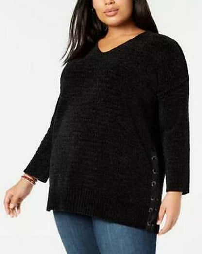Style &amp; Co Plus Size Chenille Tunic Sweater,Size 1X