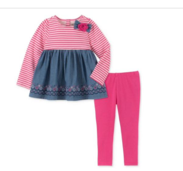 Kids Headquarters Little Girls Tunic &amp; Leggings