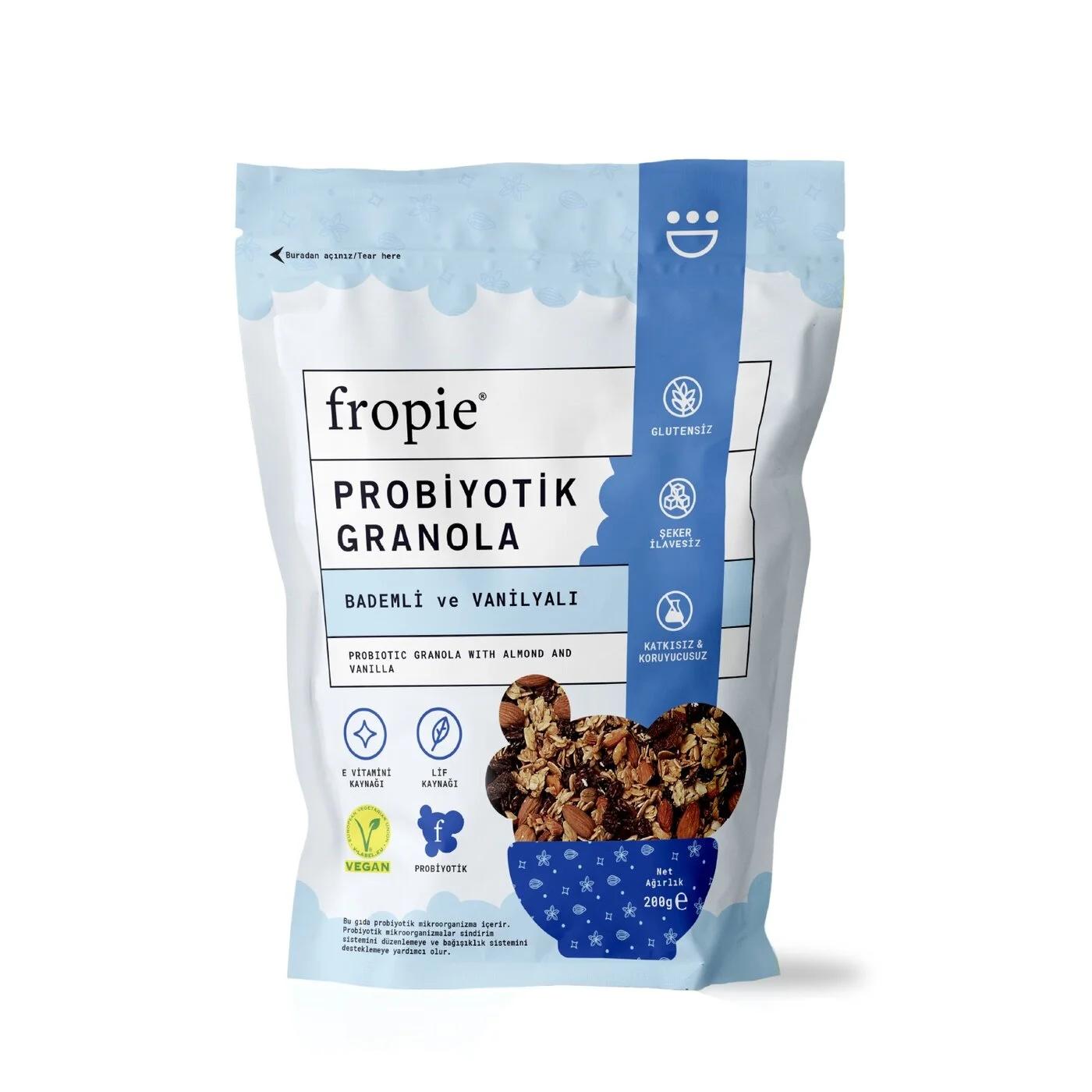 Fropie Almond &amp; Vanilla Probiotic Granola 200g