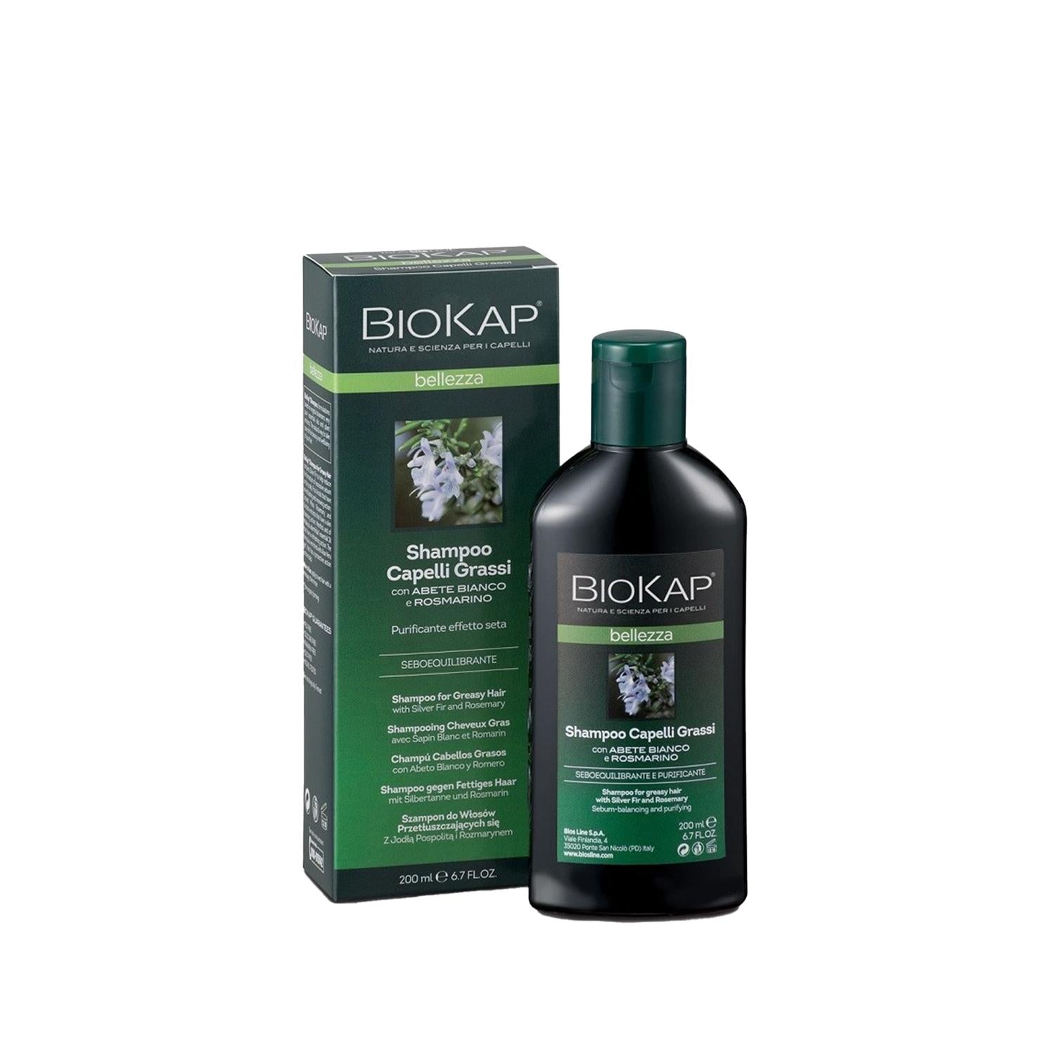 Biokap Shampoo for Oily Hair - 6.76 fl oz, Effective Oil Control &amp; Affordable