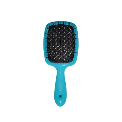 Janeke Superbrush Detangling Hairbrush Turquoise &amp; Black