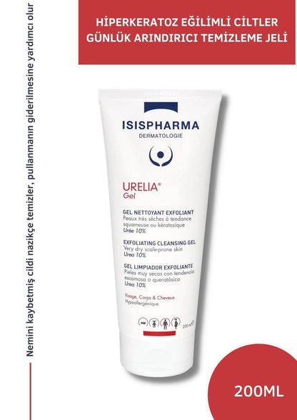 Isis Urelia Gel Cleanser For Face, Hair &amp; Body - 200ml, Gentle &amp; Versatile Sensitive Skin Care