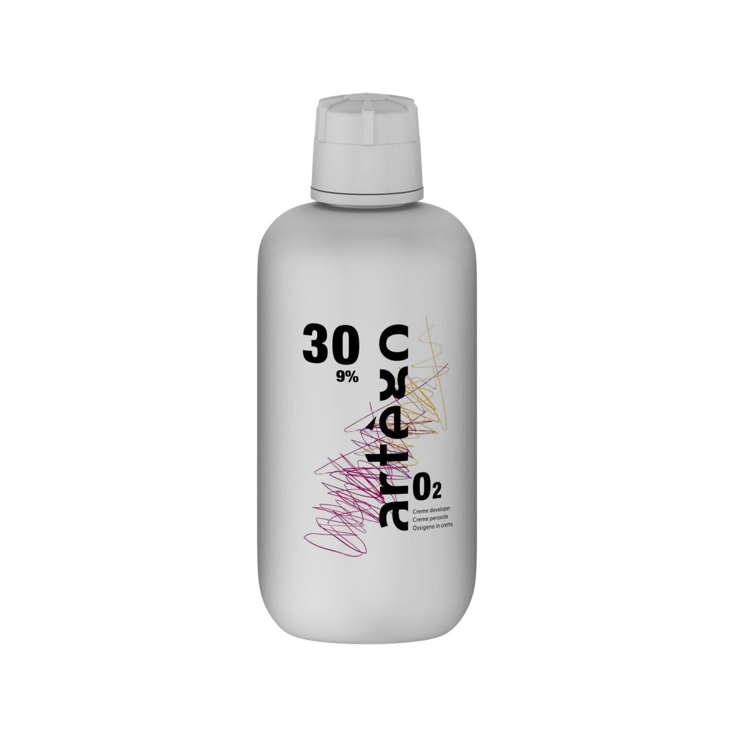 Artego 30 Volume %9 Oxidizing Cream for Hair Coloring &amp; Bleaching - 1000ml Large Volume for Professionals &amp; Home Use