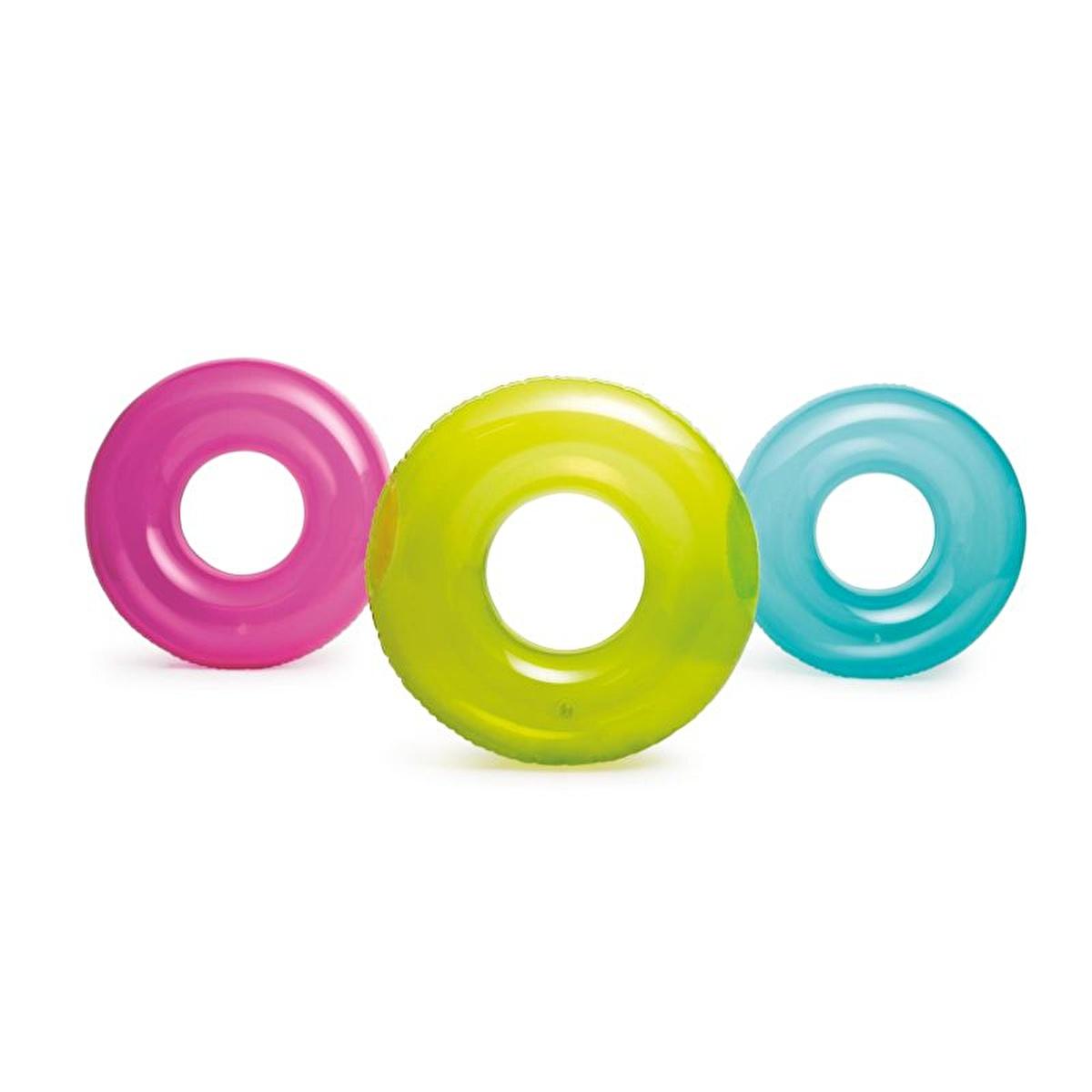 Intex Transparent Jumbo Swim Ring - 76cm Inflatable Pool Float for Kids &amp; Adults - Fun Beach &amp; Water Toy