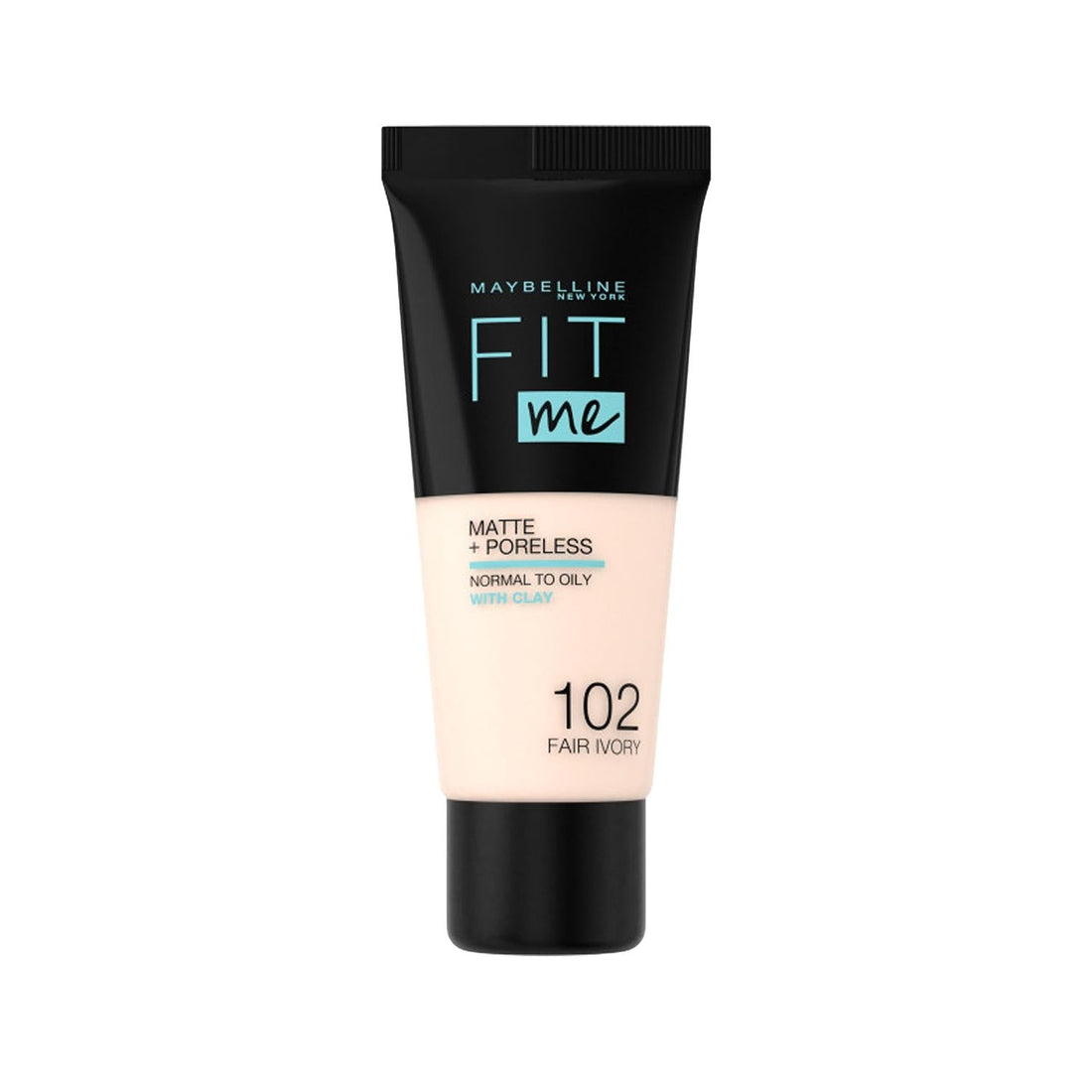 Maybelline New York Fit Me Matte Poreless Foundation - Fair Ivory, Matte Finish, Poreless Coverage