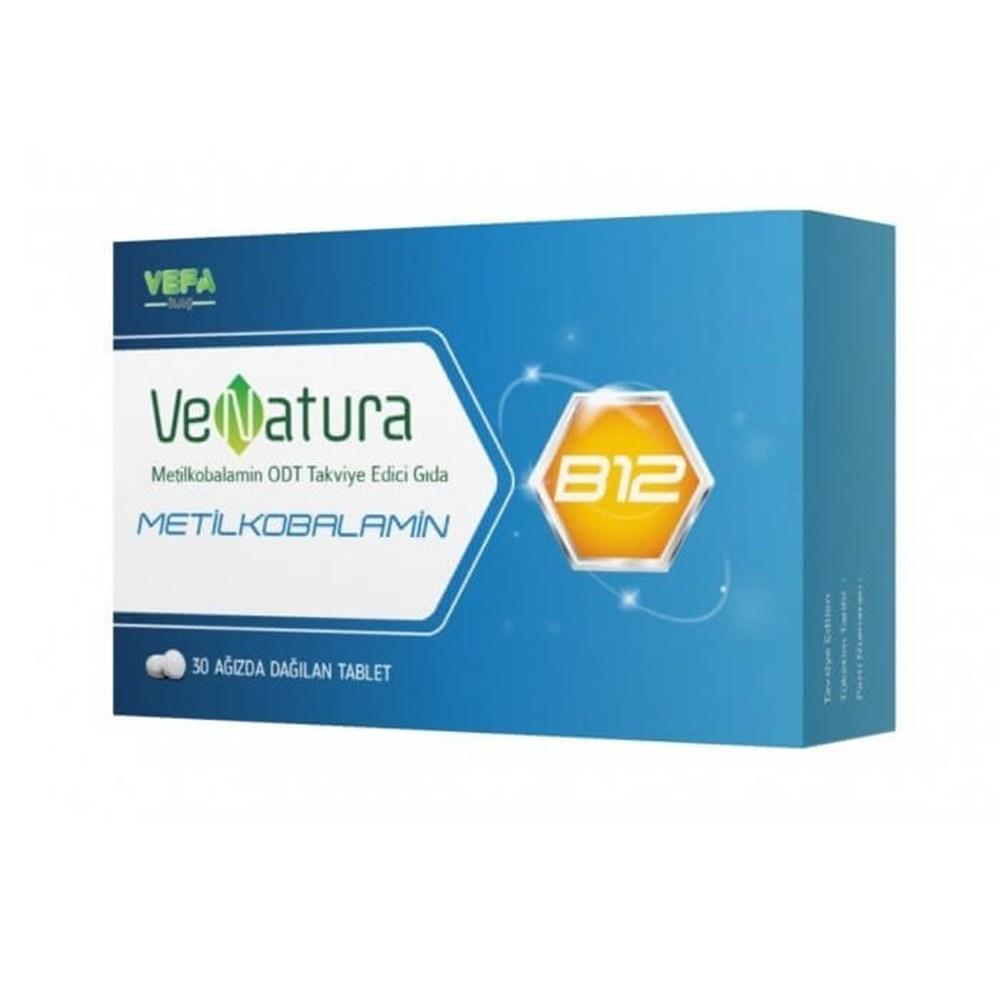 VeNatura Vitamin B12 Supplement - Methylcobalamin ODT 1000 µg for Nerve Health &amp; Energy - Vegan &amp; Gluten-Free
