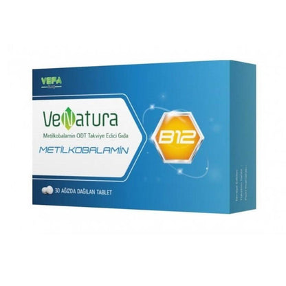 VeNatura Vitamin B12 Supplement - Methylcobalamin ODT 1000 µg for Nerve Health &amp; Energy - Vegan &amp; Gluten-Free