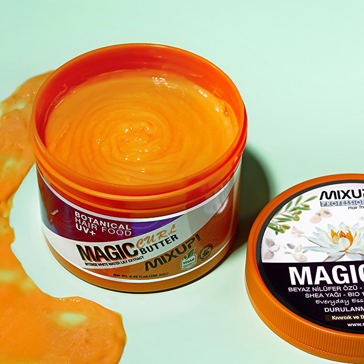 Mixup Magic Butter Curl: Vegan Curl Defining Cream for Frizz Control, Hydration &amp; UV Protection - The Ultimate Curly Hair Product.