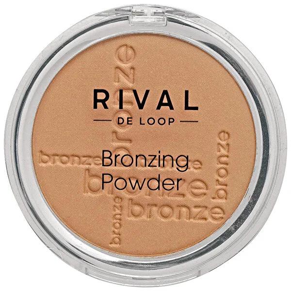 Rival de Loop Bronzing Powder - Salted Caramel, 9.5g - Natural Glow with Grape Seed Oil &amp; Shimmering Pigments