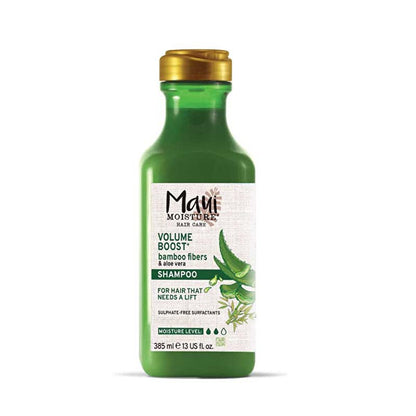 Maui Moisture Volumizing Bamboo Fiber Shampoo - Thickening Aloe Vera &amp; Vegan Formula, Sulfate-Free - For Thin Hair &amp; Natural Volume
