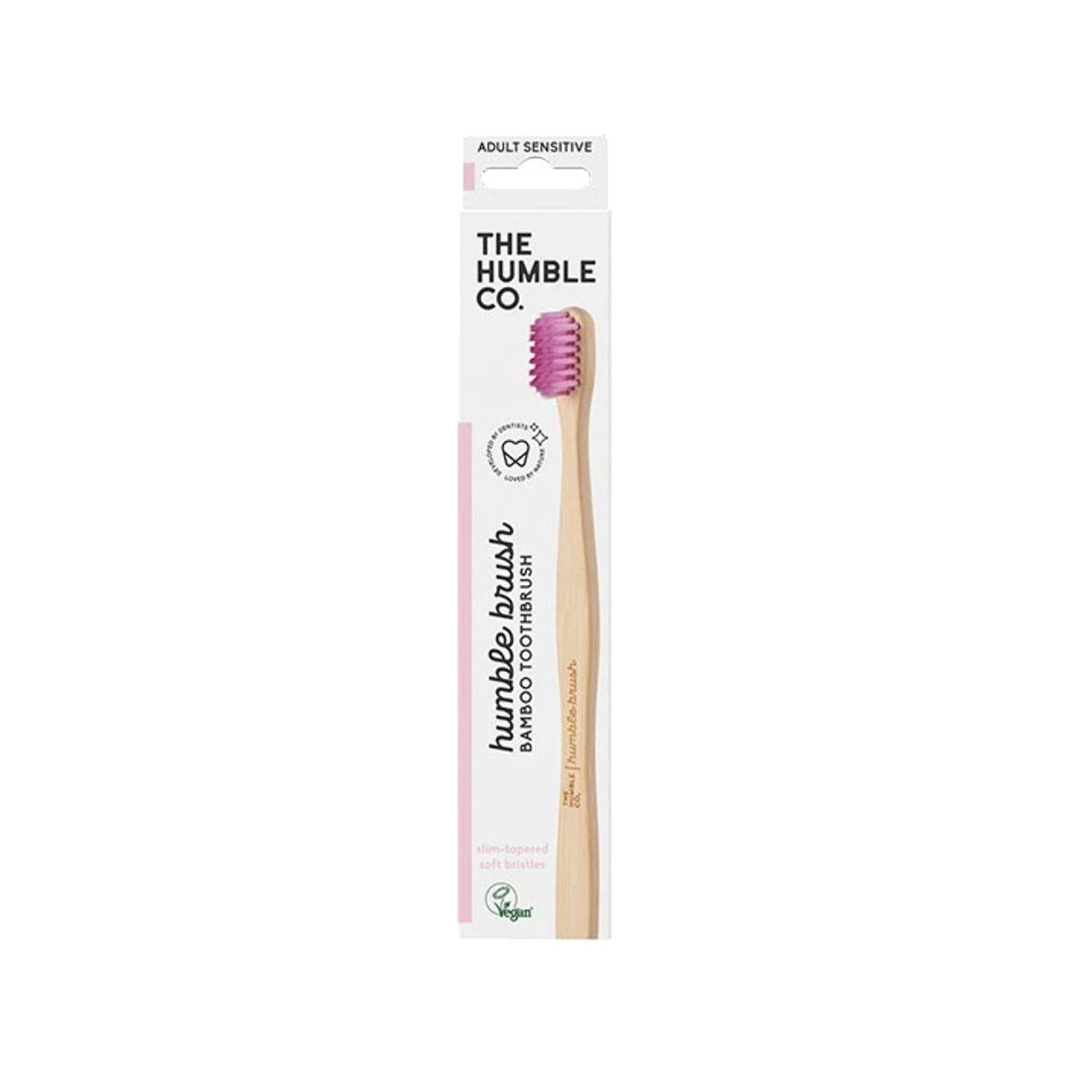 The Humble Co Manual Toothbrush for Adults - Soft Bristle, Eco-Friendly, Sensitive Teeth &amp; Gums Care