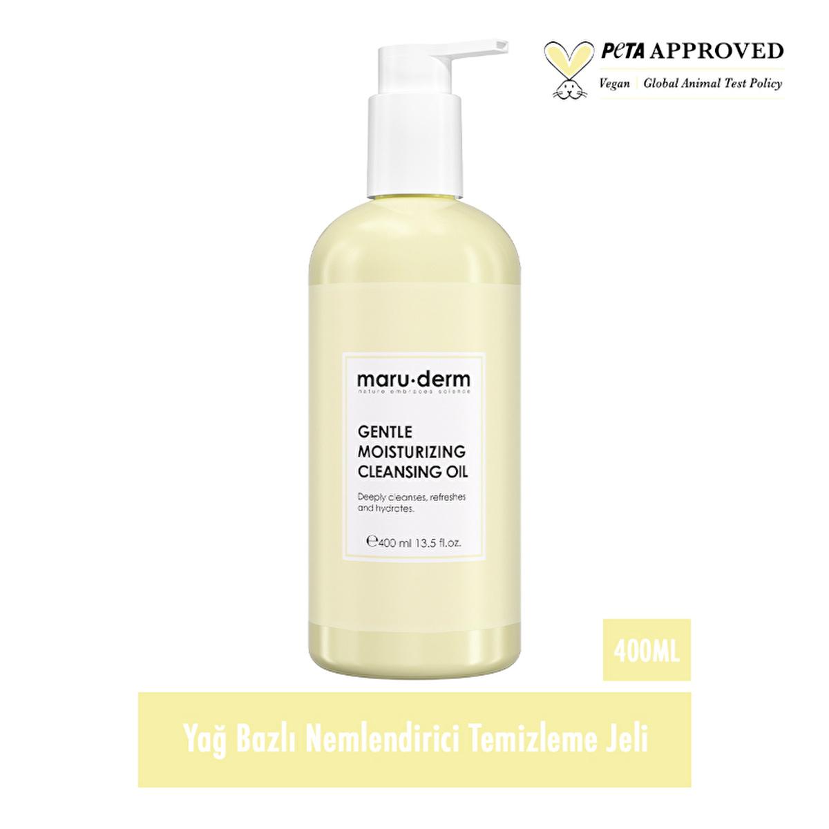 Maruderm Cleansing Oil - Gentle Makeup Remover &amp; Skincare for All Skin Types, SLS &amp; SLES Free, 13.53 fl oz